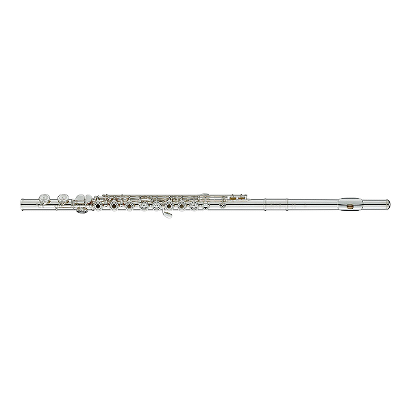 Flauta Transversal Soprano em C Yamaha YFL-587 com Case