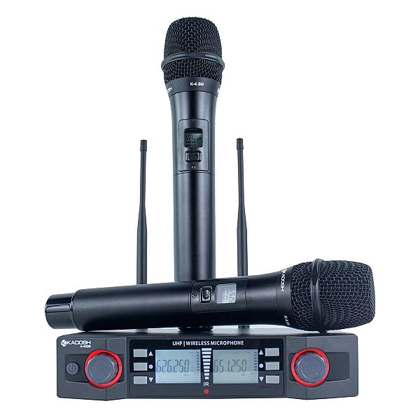 Microfone Sem Fio Duplo Kadosh K402M