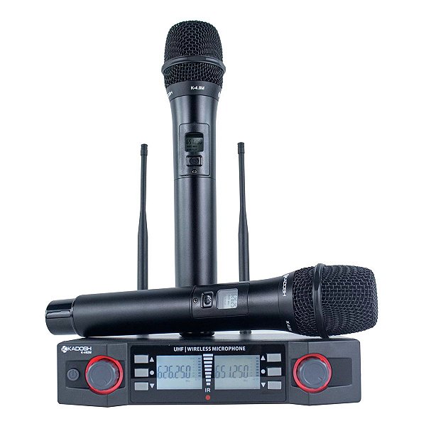Microfone Sem Fio Duplo Kadosh K492M