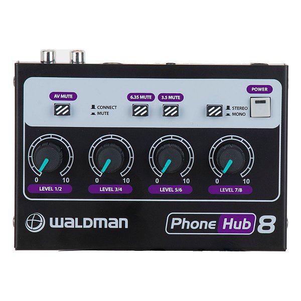 Amplificador de Fone 8 Canais Waldman PH-8 PhoneHub8