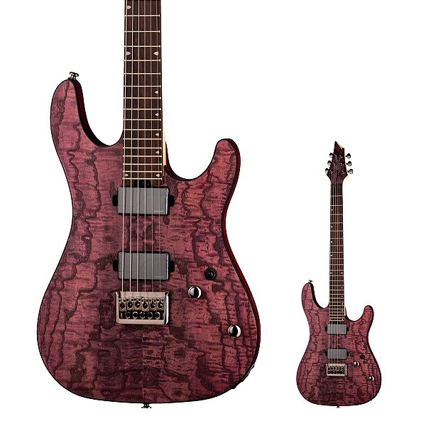 Guitarra Super Strato Captadores Fishman Cort KX500 Etched Deep Violet