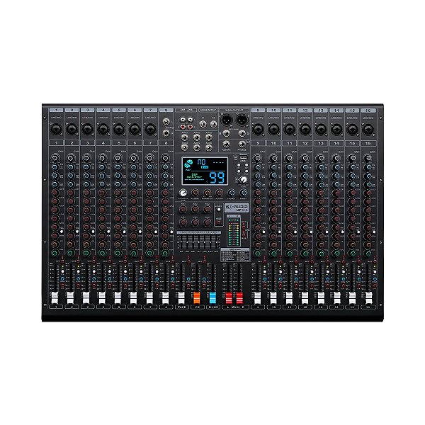 Mesa de Som 16 Canais 6 Auxiliares K-Audio MP 16.6 2ª Geração