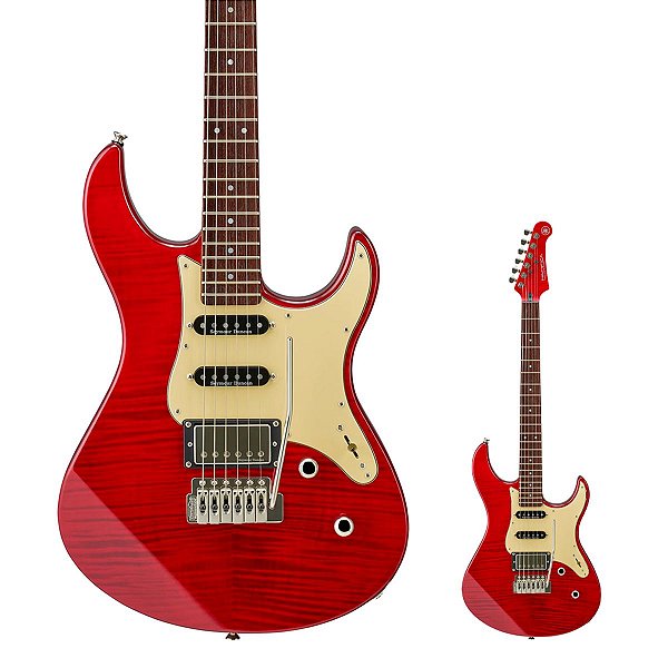 Guitarra Strato Flamed Maple Seymour Duncan Yamaha Pacifica PAC612VIIFMX FRD Fired Red