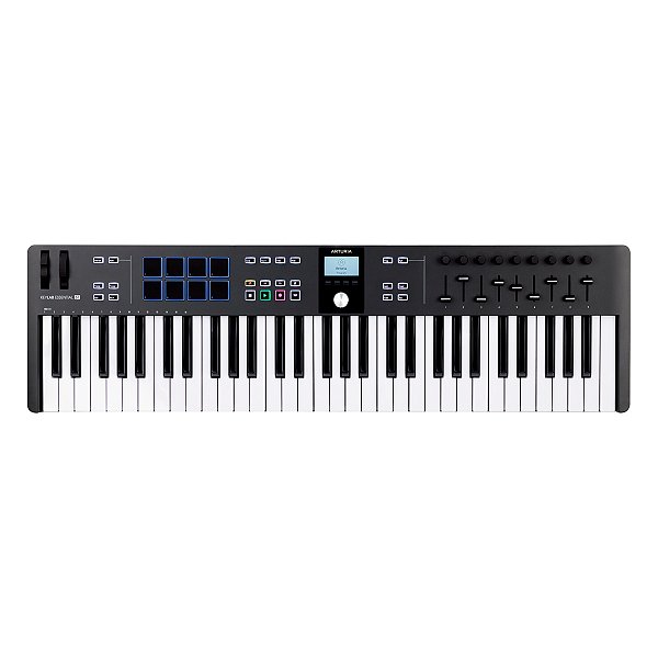 Teclado Controlador 61 Teclas Arturia KeyLab Essential mk3 61 Preto