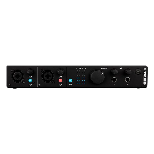 Interface de Áudio 4 Entradas 4 Saídas Arturia MiniFuse 4 Preta