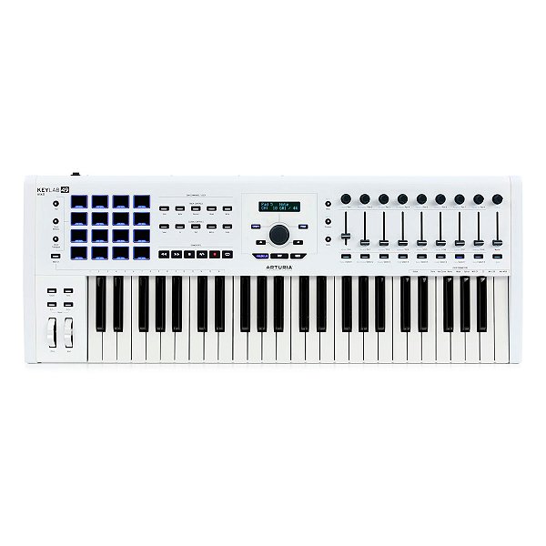 Teclado Controlador 49 Teclas Arturia KeyLab 49 Mk II White