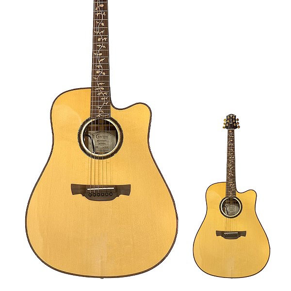 Violão Elétrico Folk Tampo Spruce Sólido Crafter STG D-28CE PRO com Bag e EQ DS-2 PRO+