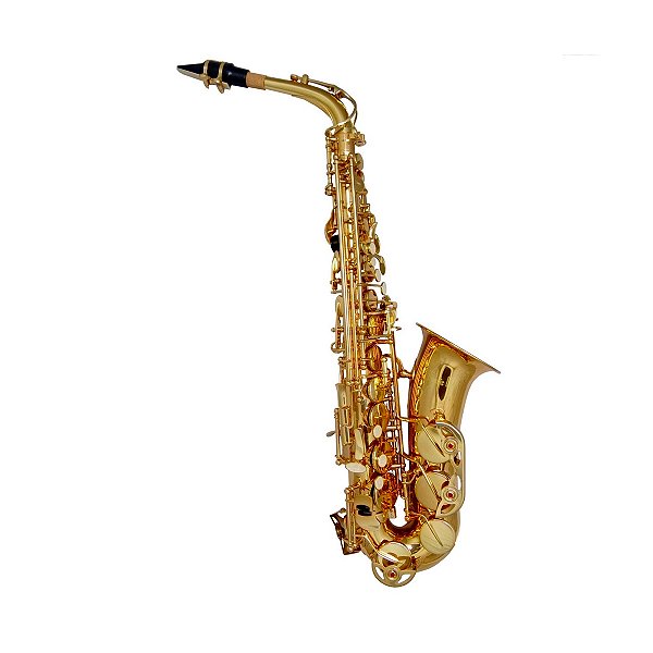 Sax Alto Laqueado Klassic Wind FAS-100L com Estojo