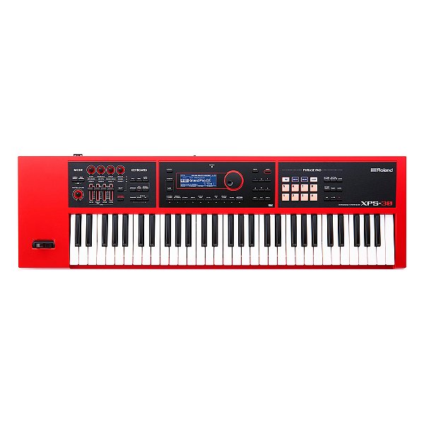 Teclado Sintetizador 61 Teclas Roland XPS-30-RD Vermelho