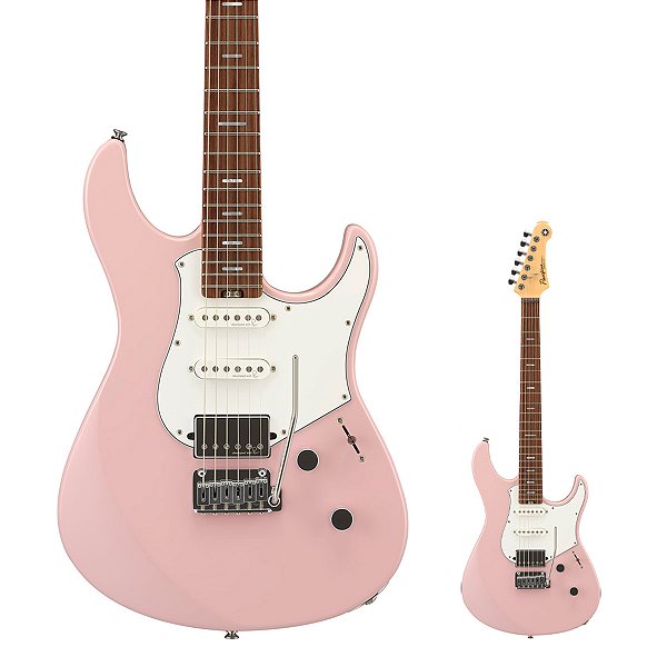 Guitarra Strato HSS Captadores Neve Reflectone Yamaha Pacifica PACS+12 Ash Pink com Bag