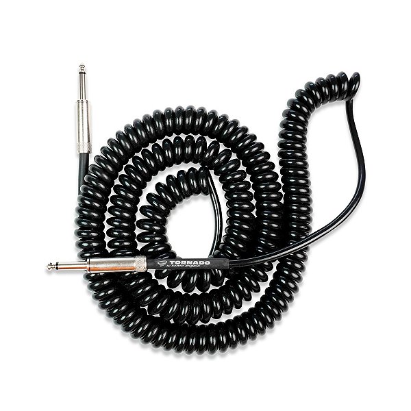 Cabo Instrumentos Espiral P10/P10 9,15 metros Santo Angelo Tornado Preto