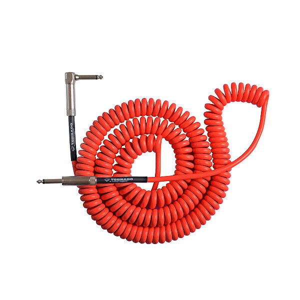 Cabo Instrumentos Espiral P10/P10L 9,15 metros Santo Angelo Tornado Vermelho