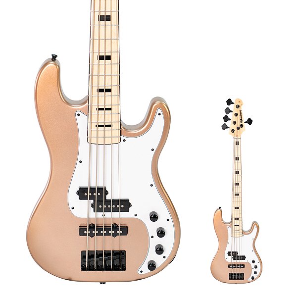 Baixo Ativo 5 Cordas Precision Waldman GPJ405A CP Cream Pearl