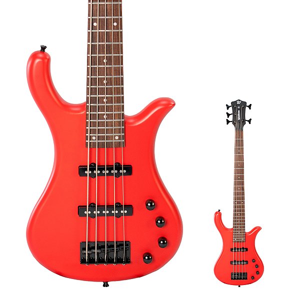 Baixo Ativo 5 Cordas Waldman WB305A DRS Deep Red Satin