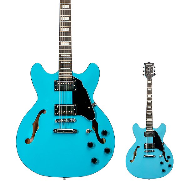 Guitarra Semi Acústica Waldman GHO110 BL Blue