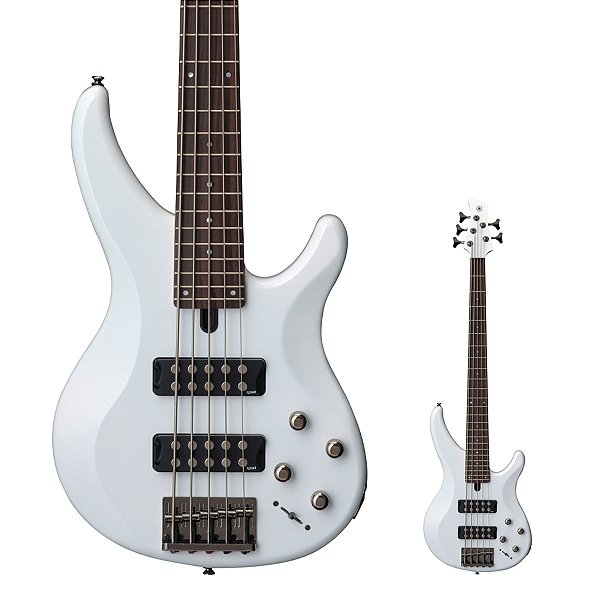 Baixo 5 Cordas Captadores Dual Coil Yamaha TRBX305 WH White
