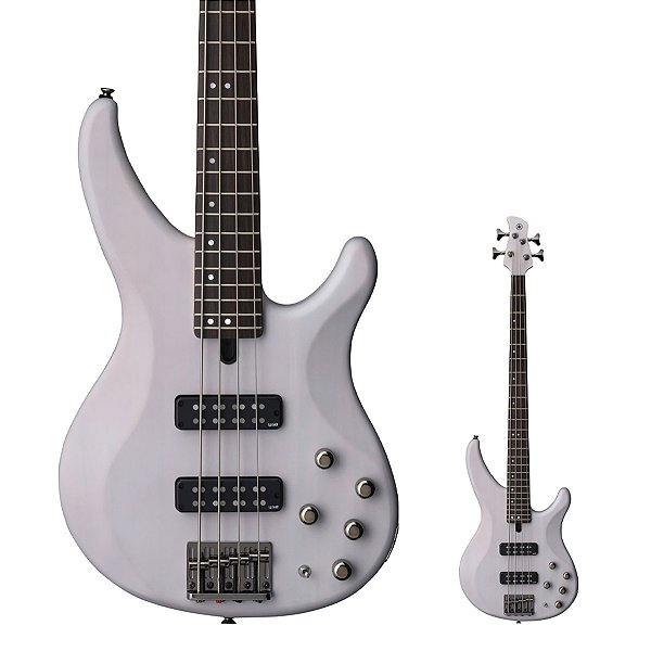 Baixo 4 Cordas Ativo Captadores Alnico V Yamaha TRBX504 TWH Translucent White