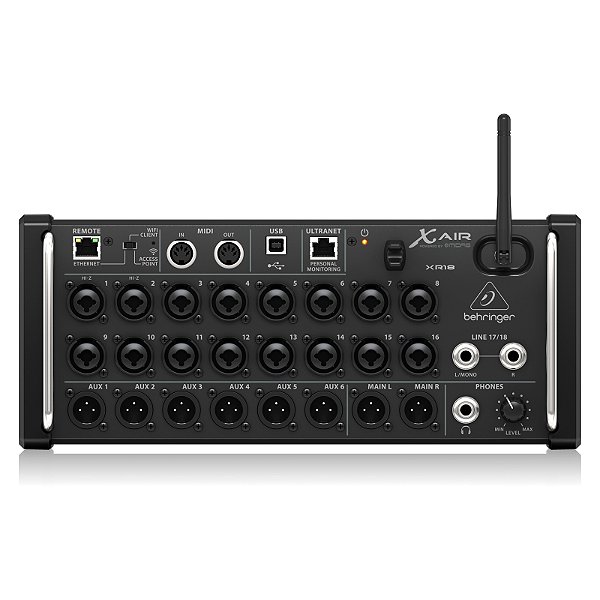 Mesa de Som Digital 18 Canais Behringer XR18 com Wi-Fi