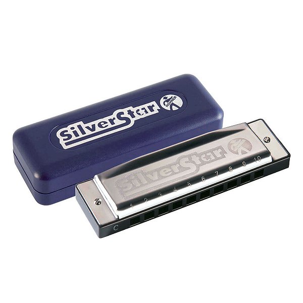 Harmônica Diatônica C Hohner Silver Star 504/20