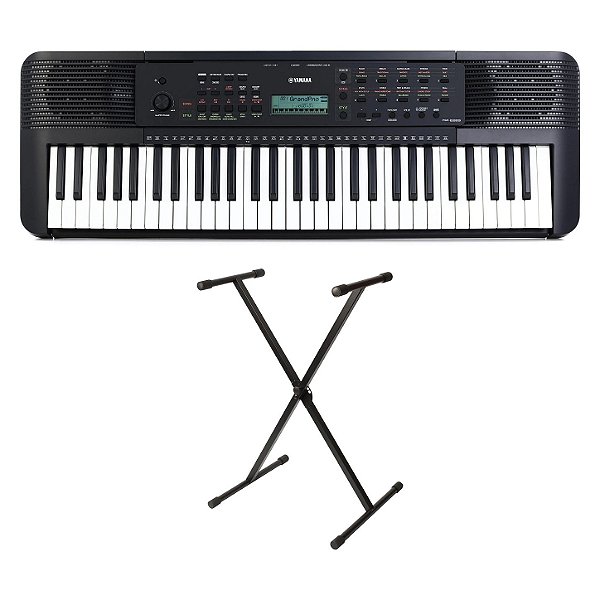 Kit Teclado Yamaha PSR-E283 com Suporte
