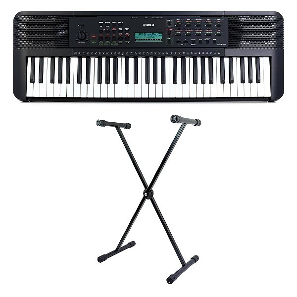 Kit Teclado Yamaha PSR-E283 com Suporte