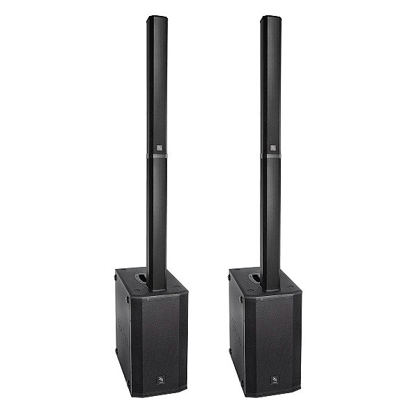 Kit Sonorização MAKPRO com 2 Sistemas de Caixa Vertical Array Ativa Coluna + Sub