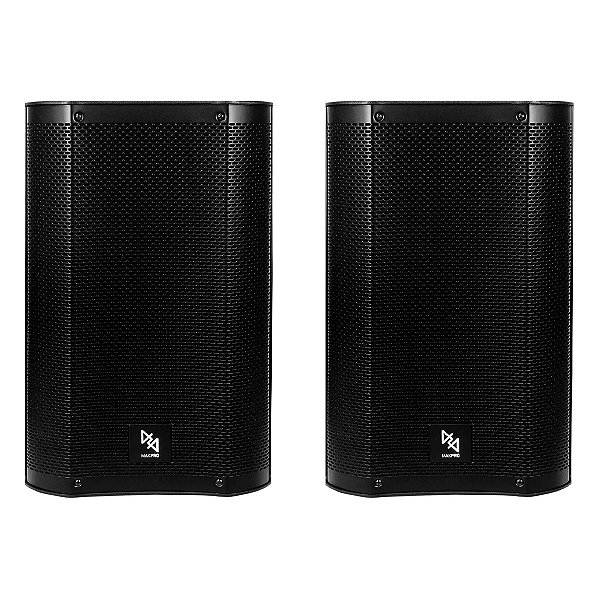 Kit Sonorização MAKPRO com 2 Caixas Ativas 12” 600W RMS MK-12A-DSP