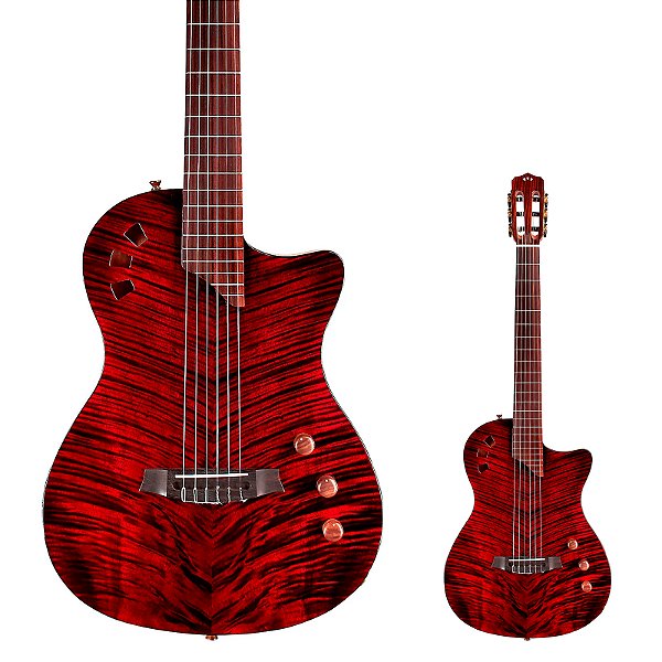Violão Elétrico Nylon Flat Córdoba Stage Limited Garnet