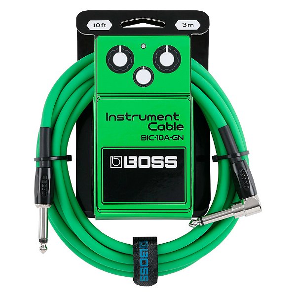 Cabo Instrumentos P10/P10L 3 metros Boss BIC-10A-GN Verde