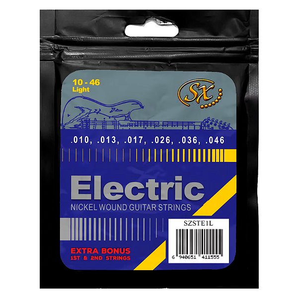 Encordoamento Guitarra .010 - .046 SX SZSTE1L