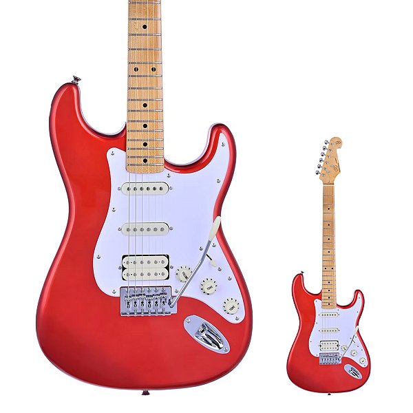 Guitarra Strato SX SST57+ HSS CAR Candy Apple Red com Bag