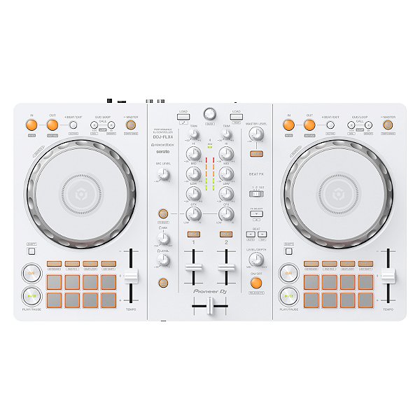 Controladora DJ 2 Canais Pioneer DJ DDJ-FLX4-W White