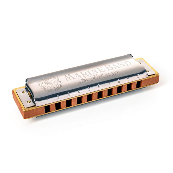 Harmonica Diatônica G Hohner Marine Band 1896