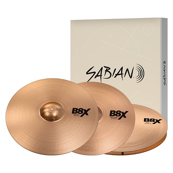 Set de Pratos 14” 16” 20” B8 Sabian B8X Performance Set