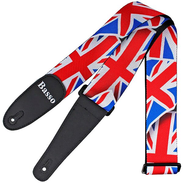 Correia (Alça) para Instrumentos Basso SF 354 Pop Art “Bandeira Inglesa”