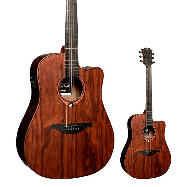 Violão Elétrico Aço Folk Lâg Sauvage DCE com Bag