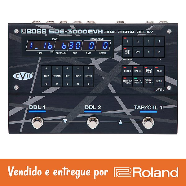 Pedal Delay Van Halen Boss SD-3000EVH Dual Digital Delay | Roland Store