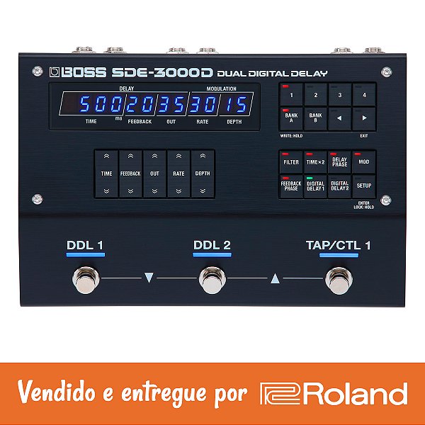Pedal Delay Boss SD-3000D Dual Digital Delay | Roland Store