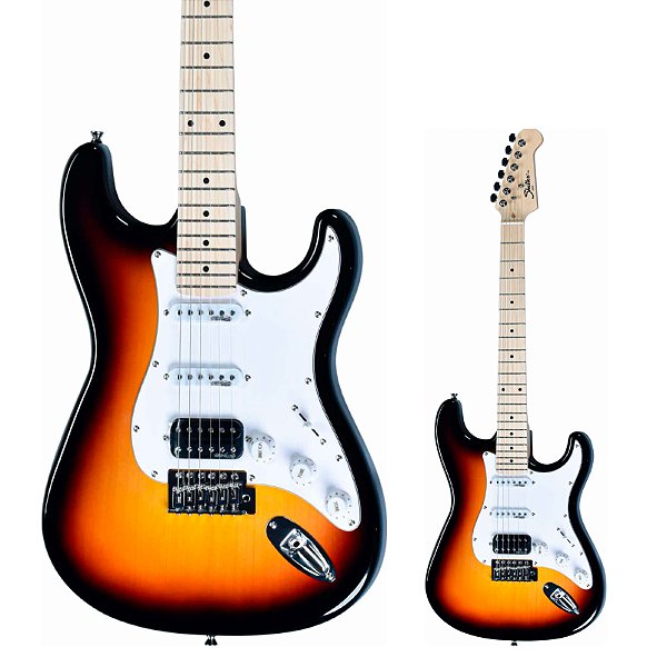Guitarra Strato HSS Basswood Shelter SSW 3 Tone Sunburst