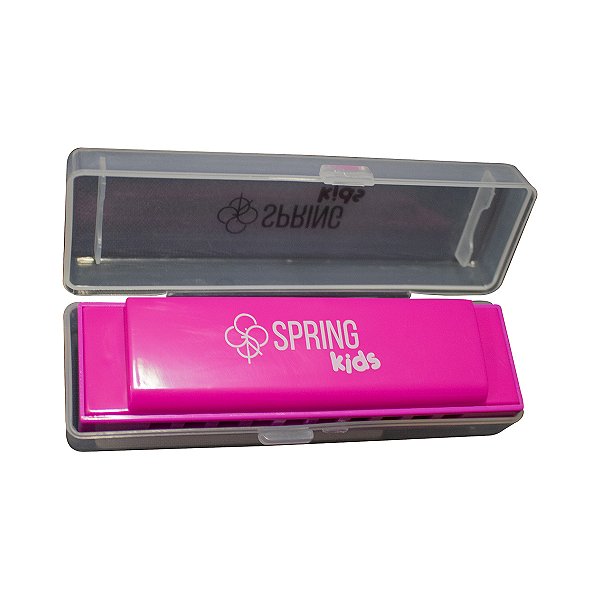 Harmônica Infantil C Diatônica Spring Kids SPK-041R Rosa