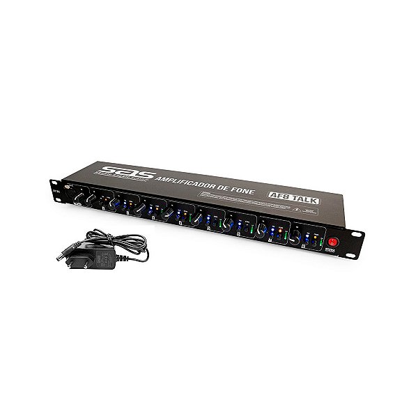 Amplificador de Fone 8 Canais com Talkback Santo Angelo AF8 TALK