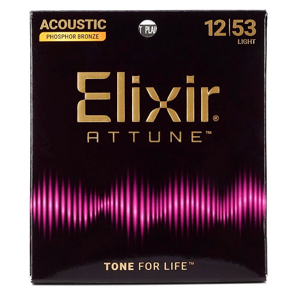 Encordoamento 012 Violão Aço Elixir ATTUNE Light