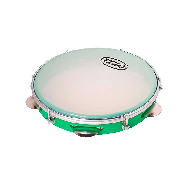 Pandeiro 10” ABS Pele Leitosa Izzo Verde