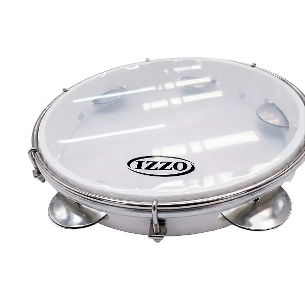 Pandeiro 10” ABS Pele Leitosa Izzo Branco