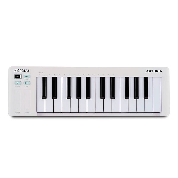 Controlador MIDI 25 Teclas Arturia MicroLab mk3 Branco