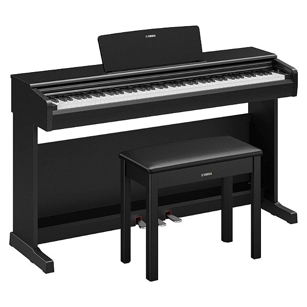 Piano Digital 88 Teclas Yamaha ARIUS YDP-146B Black com Banco