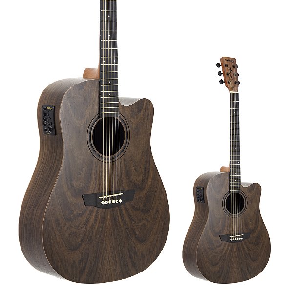 Violão Folk Elétrico Aço Strinberg FS4D WS Walnut Fosco