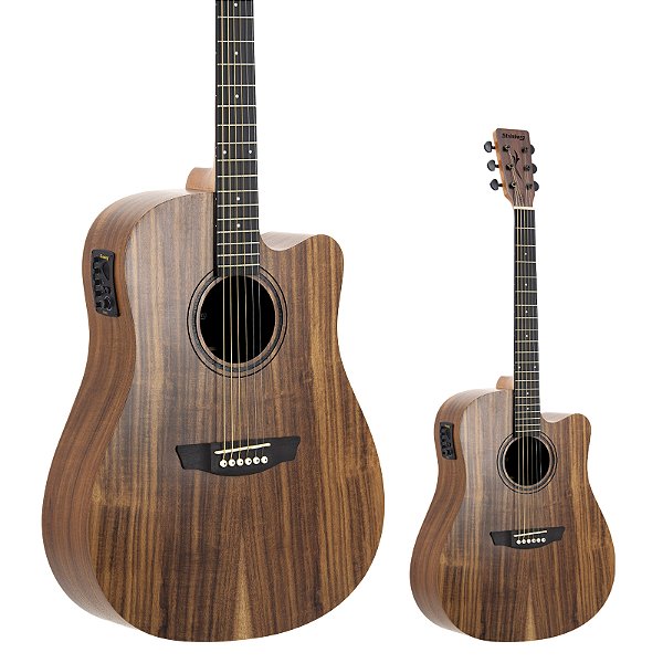 Violão Folk Elétrico Aço Strinberg FS4D KS KOA Fosco