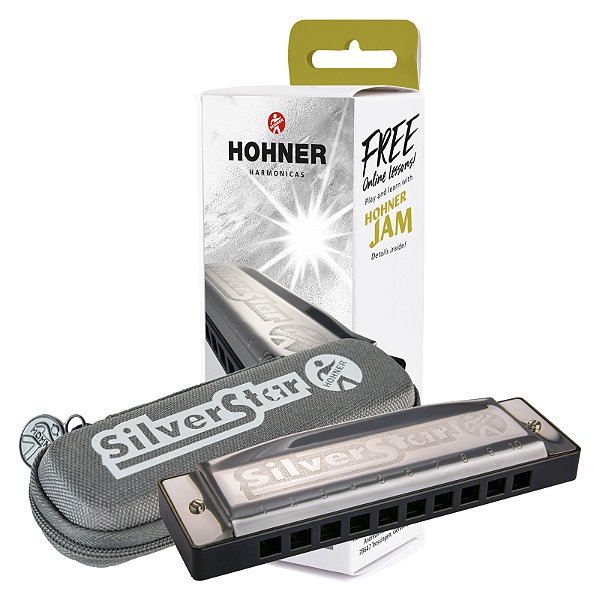 Harmônica Diatônica Hohner Silver Star em G - Small Box
