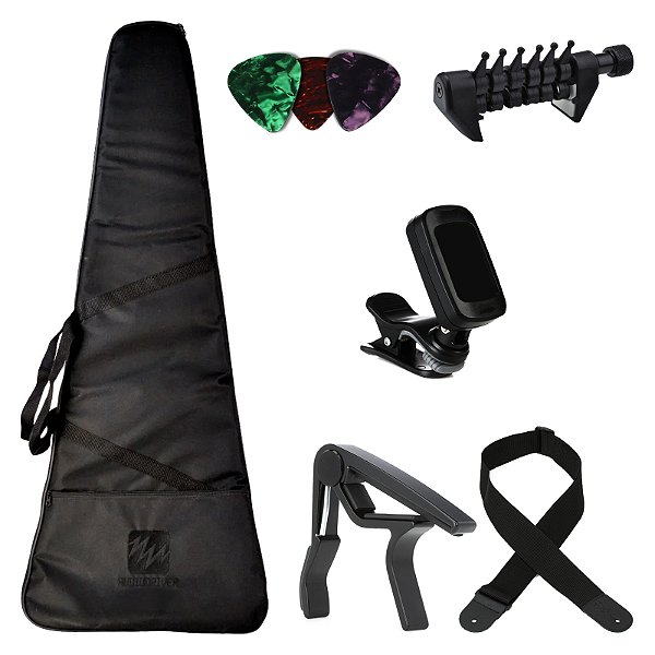 Kit de Acessórios para Guitarra AudioDriver - Kit Start